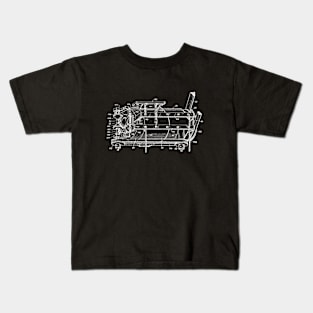 Driving Arrangements for Sewing Machine Vintage Patent Hand Drawing Kids T-Shirt